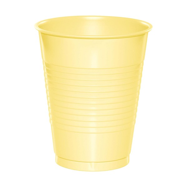 Fun Expess 16 oz. Mimosa Yellow Disposable Plastic Cups -