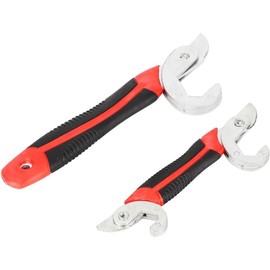 Mr.Gadget's Solutions Adjustable Hook Wrench Set 9-32mm – Universal Multi-Function Ratchet Spanner for Car Repairs, Plumbing, DIY & Mechanical Work – Heavy-Duty, Non-Slip Grip, Precision Fit