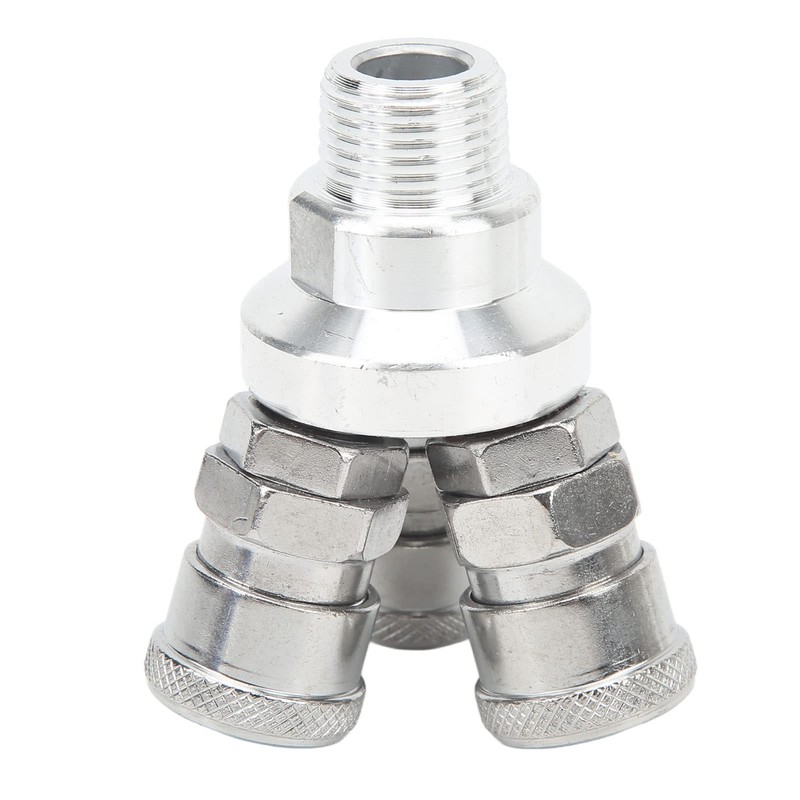 Kadimendium 3 Way Quick Coupler Quick Connect Air Hose Splitter