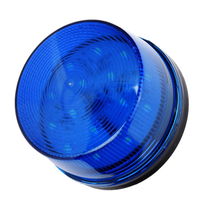 Pongnas 12 V Blue LED Flash Light, Emergency Alarm Warning