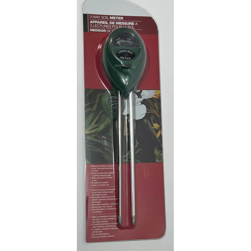 LiquanQ 3 Way Soil Meter - Sunlight - Moisture -