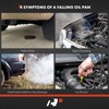 A-Premium Transmission Oil Pan with Drain Plug Compatible with Ford