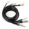 5Pcs Temperature Probe Sensor Stainless Steel Waterproof Cable Thermometer