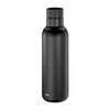 cilio Deluxe Insulated Drinking Bottle, Stainless Steel Thermal Flask, 360°