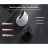 MiniLuxis Ergonomic Vertical Mouse, Dual Scroll, Tri-Mode, OLED Display