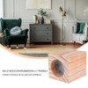 NUOBESTY Solid Wooden Round Furniture Leg Risers Blank Wood Lifters