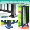 AJOVW 2 pcs 2.5x2.5(Actual: 2.5"x2.5") Aluminum Deck Post Base Cover,