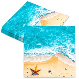 20 PCS Beach Napkins Summer Beach Party Napkins Tropical Ocean Napkin for Summer Beach Birthday Baby Shower Bridal Shower Party Supplies