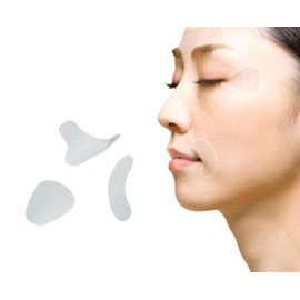 Miduklog 입가 미간 눈가 주름 리프팅 패치 스티커 화이트 3종 White Lifting Patch Stickers for Wrinkles around Mouth, Forehead, and Eyes - 3 Types [Long type]