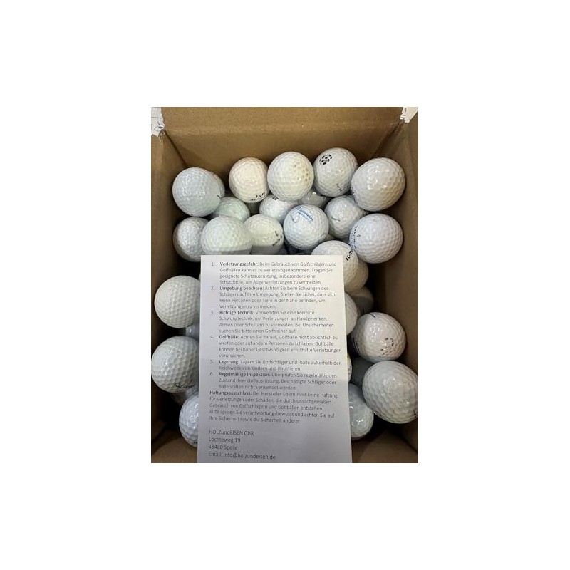 HOLZundEISEN Golf Balls Crossgolf (Black) Training Balls with Holes Pack