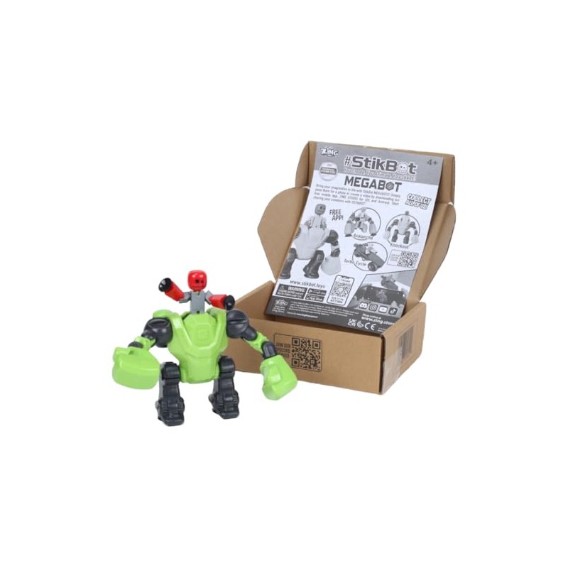 Zing Stikbot Megabots - Stikbot Poseable Collectible Stop Motion Action