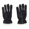 Isotoner Men's Microsuede Winter Glove with Faux Shearling Outseam, Medium,