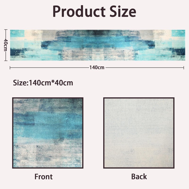 Table Runner Teal 40 x 140 cm Table Runner Autumn