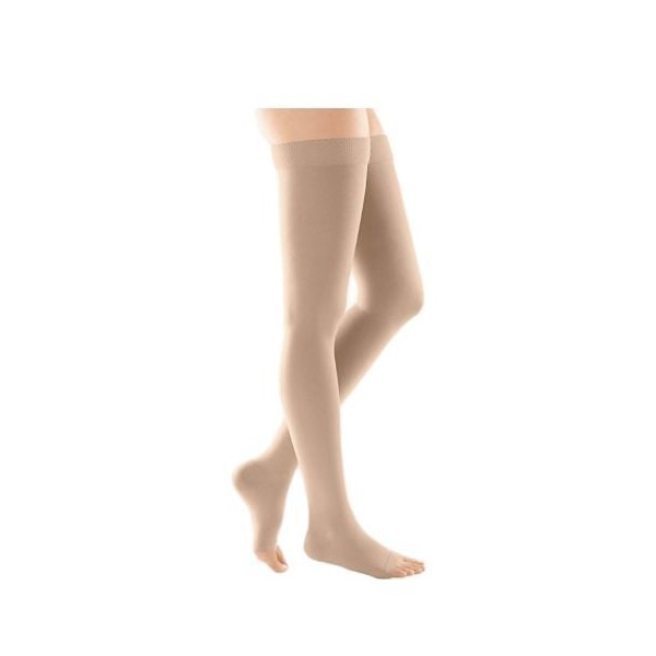 Medi Duomed Compression Thigh Stockings XL CCL2 Open Toe Beige