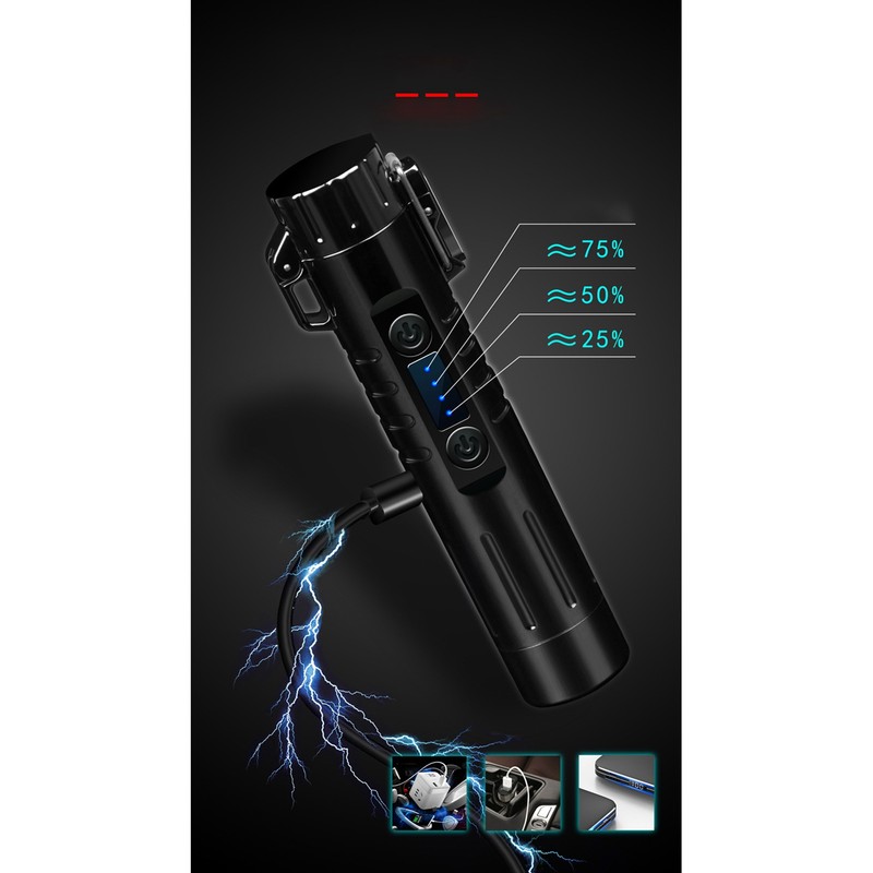 Shaver Automatic Personality Gift Rechargeable Multifunction Lighter Beard Trimmer Red