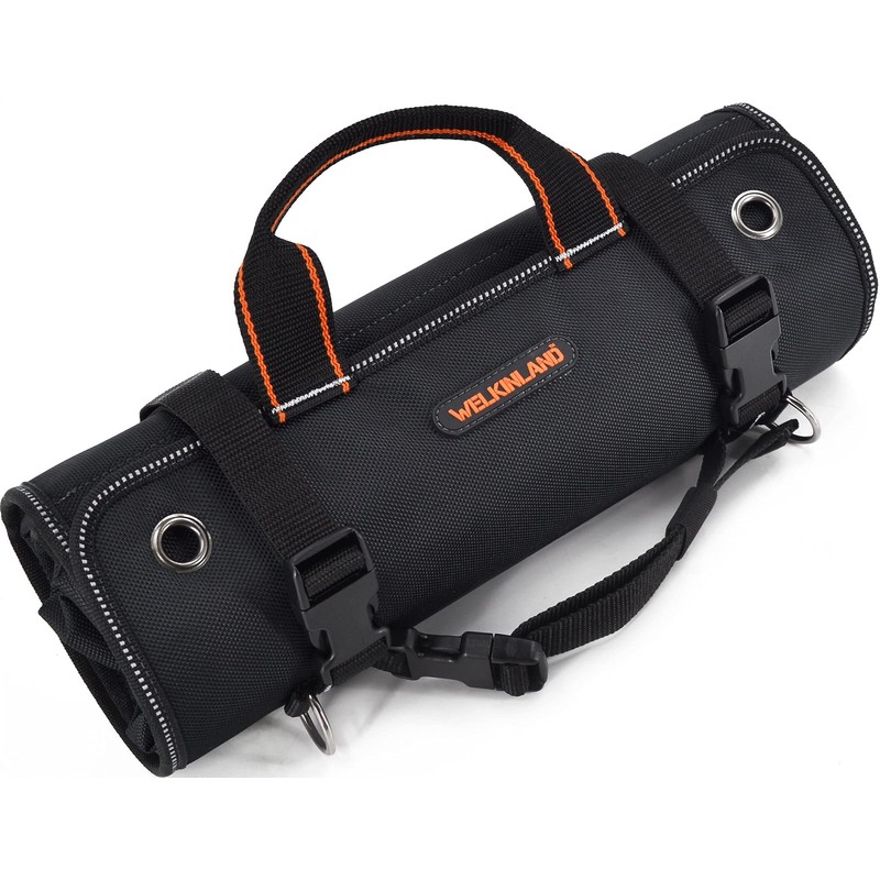 WELKINLAND Men's Tool Roll Organizer, Roll-Up Bag for Mechanics, Electricians