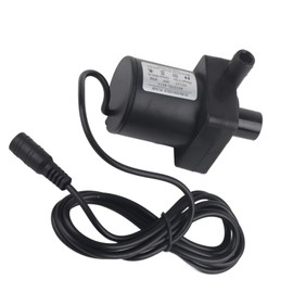 Trisar Submersible 4212B DC 12V 18W Black Submersible Pump, 800L/h for Pools, Ponds, Aquarium, Fish Tank, Fountain