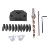 Woodworking Inclined Hole Fixture Black Aluminum Alloy 45 Degree Angle