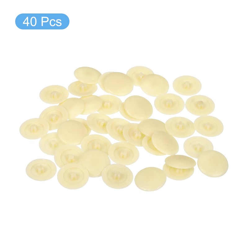 uxcell 40PCS Screw Cap Covers, 12mm Waterproof Plastic Screw Decorative
