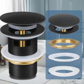 FERUERW Pop-up Drain Kit for Freestanding Bathtub Tub Drain/Stopper,Freestanding Bathtub Drain Stopper,Suitable for Most Freestanding Bathtub