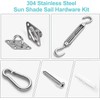 HOMPER Awning Mounting Kit, Awning Accessories Mounting for Square Triangular