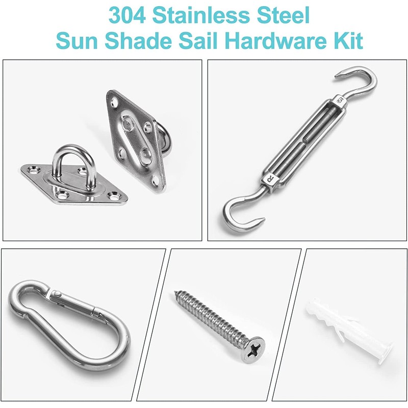 HOMPER Awning Mounting Kit, Awning Accessories Mounting for Square Triangular