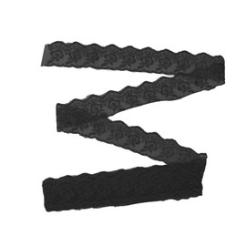 10 Yards Lace Ribbon, Lace Trim Cuttable Lace Fabric for Wedding Party, Sewing, Garment, DIY Crafts and Gift Wrapping(Black)