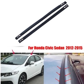 Tiny Force Roof Molding Drip Weatherstrip Compatible with Honda Civic Sedan 2012-2015 4-Door, Pair Car Roof Drip Side Finish Moulding, Compatible with 74316-TR0-A01, 74306-TR0-A01, 74306TR0A01