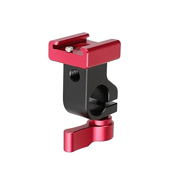 CAMVATE 15mm Side Single Rod Clamp with Cold Shoe Mount