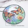 Butterfly Stained Glass Window Hanging, 7.87inch/20cm Flower Sun Catcher Indoor
