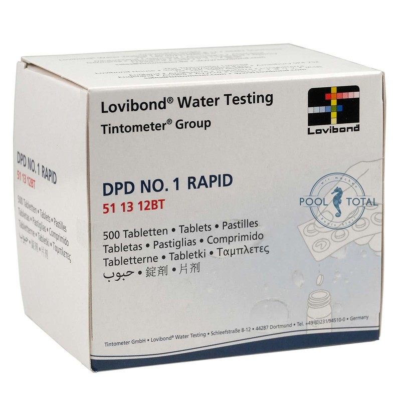 Lovibond DPD 1 Rapid 500 Tablets (50 Strips) by Pool