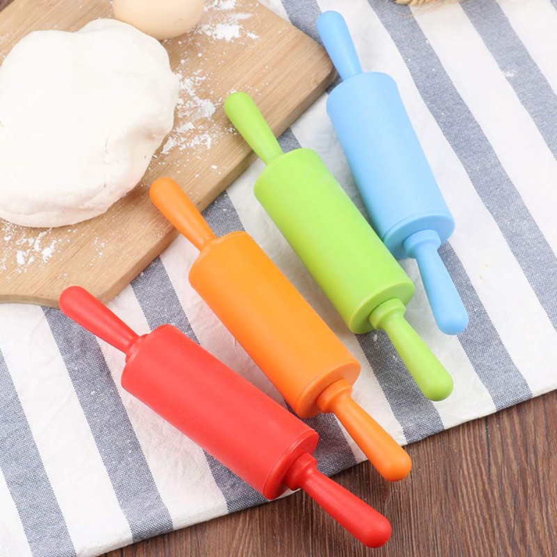 NUOMI Kids Rolling Pin for Baking Playdough 2 Pack Non-Stick