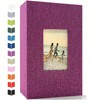 Linen 4x6 Photo Album with Cover Window, 200/300/600 Pockets