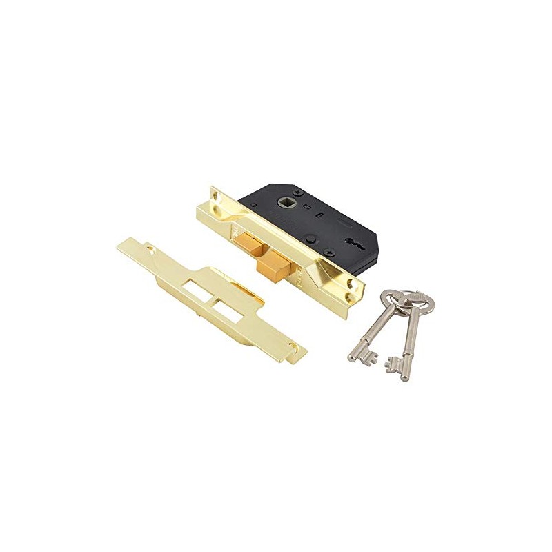Union Locks 2242 2-Lever Mortice Rebated Sash Lock Electro 65.5mm
