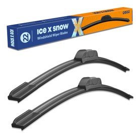 Icexsnow 22"+22" Water Repellent Windshield Wiper Blades Replacement for Ford F150/F250/F350 2021-2012,Chevy Silverado 2006-1999,Impala 2016-2013 Silicone Automotive Windshield Wiper Blades