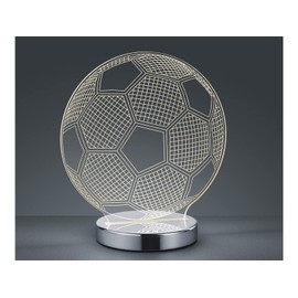 Reality Leuchten Ball A R52471106 LED Table Lamp, Acrylic, 7 Watts, Integrated, Chrome, 12 x 20 x 22 cm