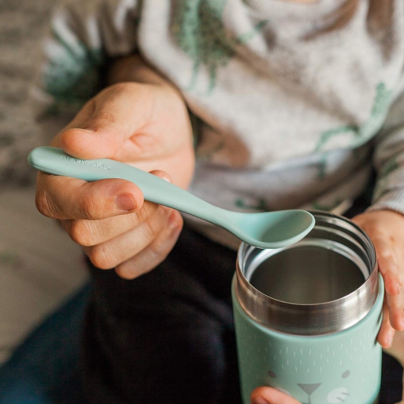 Suavinex 303515 - Baby Food Thermal Flask, Blue