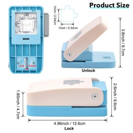 Briartw Puzzle Punch – Mini Puzzle Maker | Portable Puzzle Punching Machine | Create Custom Puzzles from Photos, Cardboard, & More (1" X 1" Pieces)