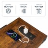 Farmhouse Side Table with Charging Station