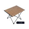 iClimb Ultralight Compact Camping Folding Table with Carry Bag (Nature