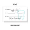 Dental Appointment Reminder Cards | 50 pack | Teeth Whitening,