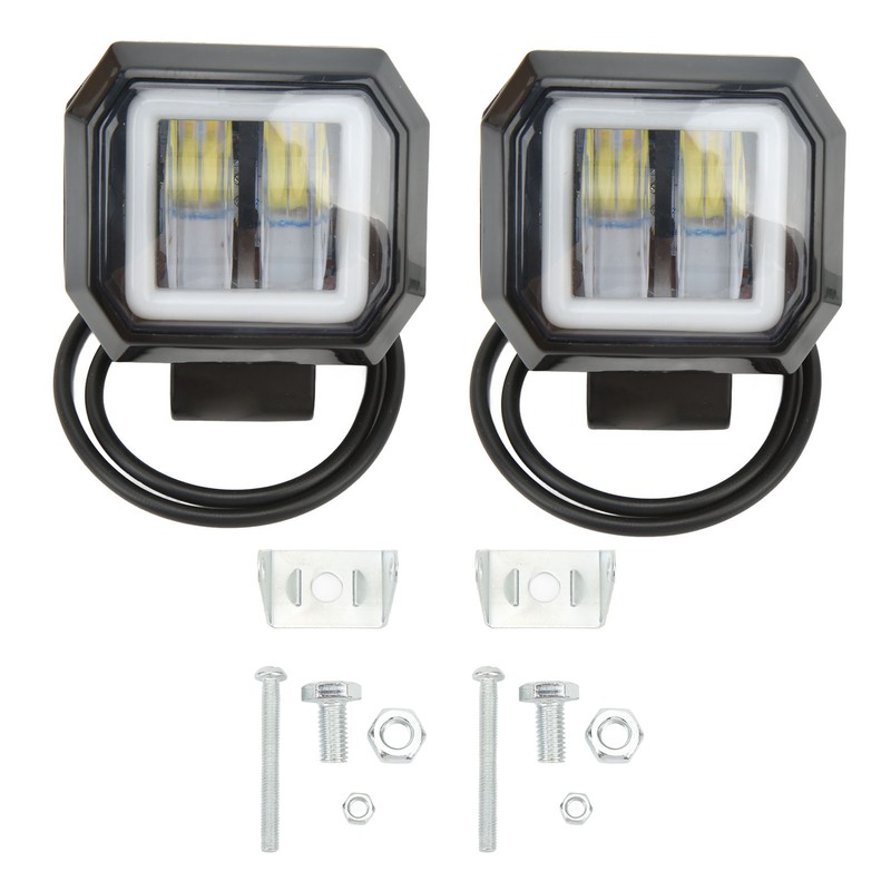 20 W 6500K LED Square Light Bar Spotlight DRL Angel