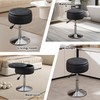 Xenothos Ottoman Swivel Vanity Stool Chair with Storage for Makeup