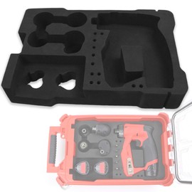 Terixe EVA Liner for Milwaukee 48-22-8435 Packout Tool Box - Precision-Cut Foam Insert Organizer for 2505-22 M12 Fuel Installation Drill/Driver Kit & Accessories (Black)