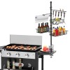 Vertical Standing Griddle Caddy Grill Utensil Holder with Paper Towel
