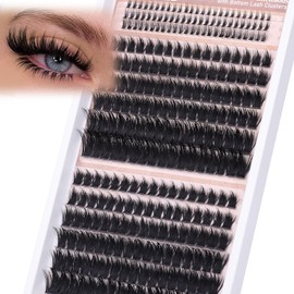 Winifred Fairy Lash Clusters with Spikes Eyelash Clusters with Bottom Lashes Wispy Cluster Eyelash Extensions 12-20mm D Curl Manga Lashes Clusters DIY Spiky Anime Lash Extensions (279pcs)