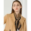 Allegra K Women's Silk Scarf, Square Scarf, Neckerchief, Bandana, Leopard