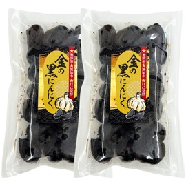 [Gold Black Garlic] Aomori Prefecture Black Garlic, 7.1 oz (200 g) x 2 Packs, Additives, No Coloring, No Additives, Low Temperature Aging, Low Temperature Fermentation, Fukuji White, 6 Pieces, 100%