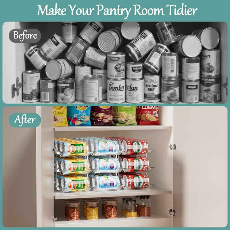 VEGEVIGI Can Storage Organizer for Pantry, Can Holders For Pantry,