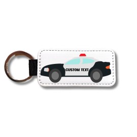 KWL Creations Custom Police Car Keychain Law Enforcement Gift – Police Officer Key Ring, Kids